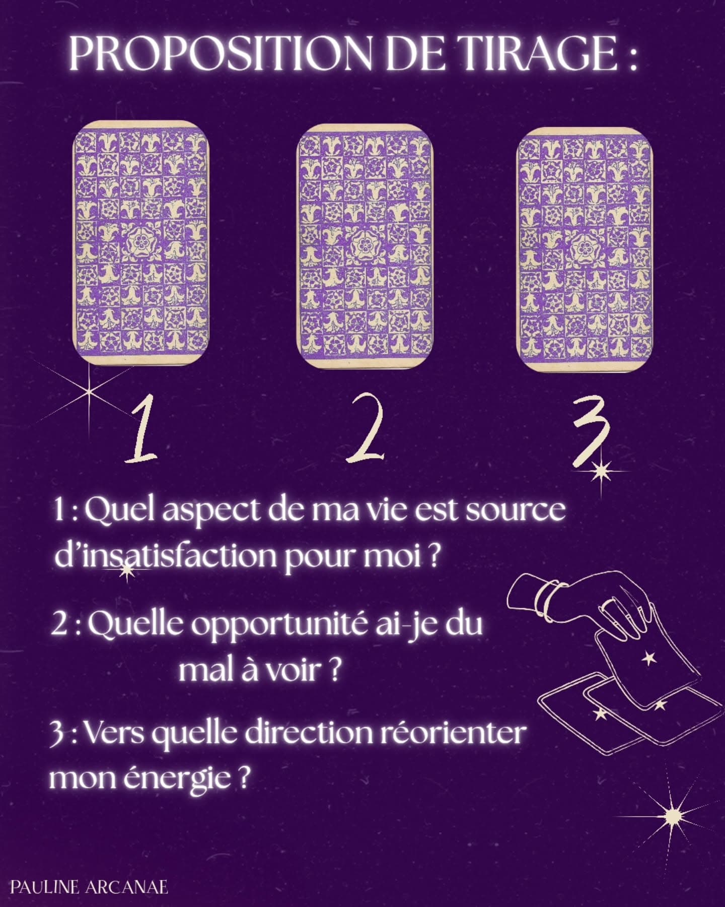 Proposition de tirage par Pauline Arcanae